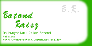 botond raisz business card